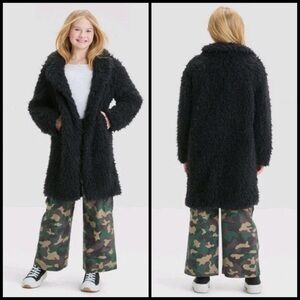 Cool Kid, ART CLASS, shaggy faux fur, long coat!!